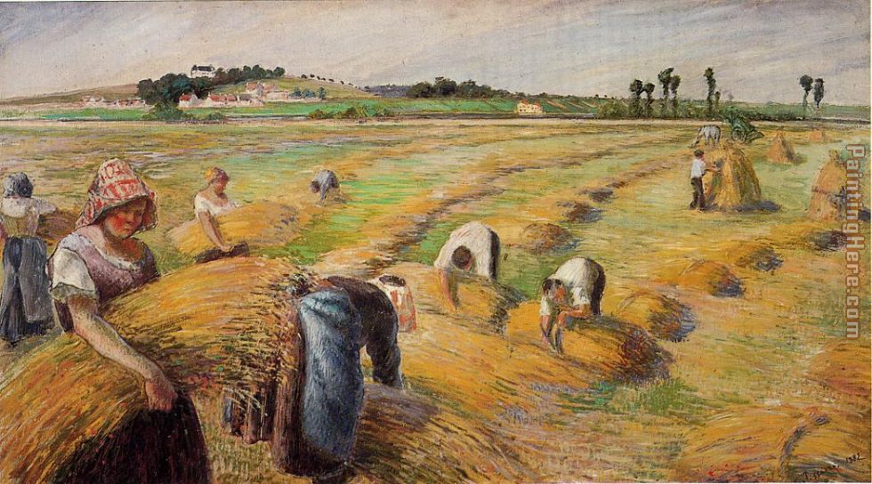 The Harvest 1882 painting - Camille Pissarro The Harvest 1882 art painting